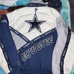Dallas Cowboys Vintage Pro Player No Hood Jacket Men’s Size Large